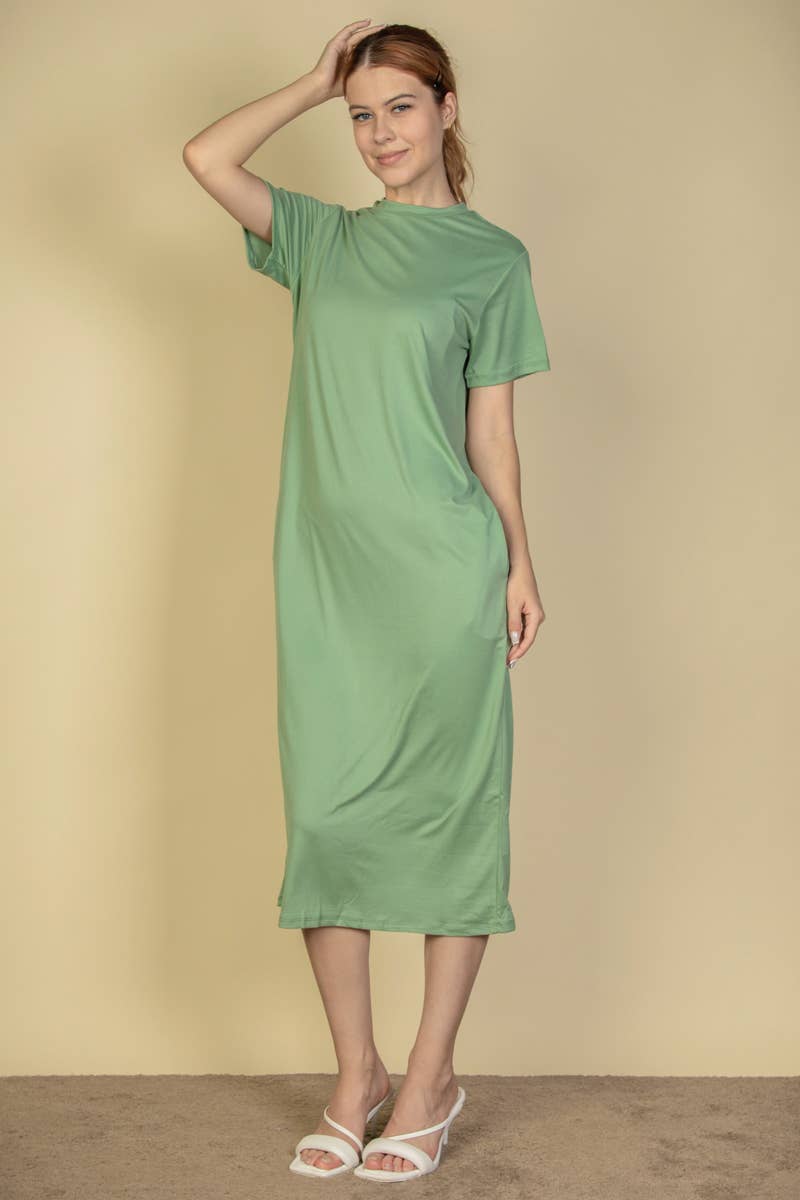 Side Pocket Tee Dress: Mango