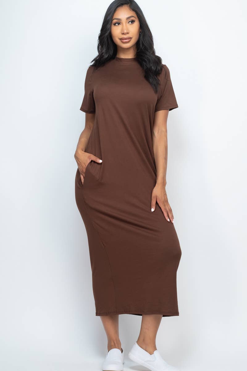 Side Pocket Tee Dress: Mango