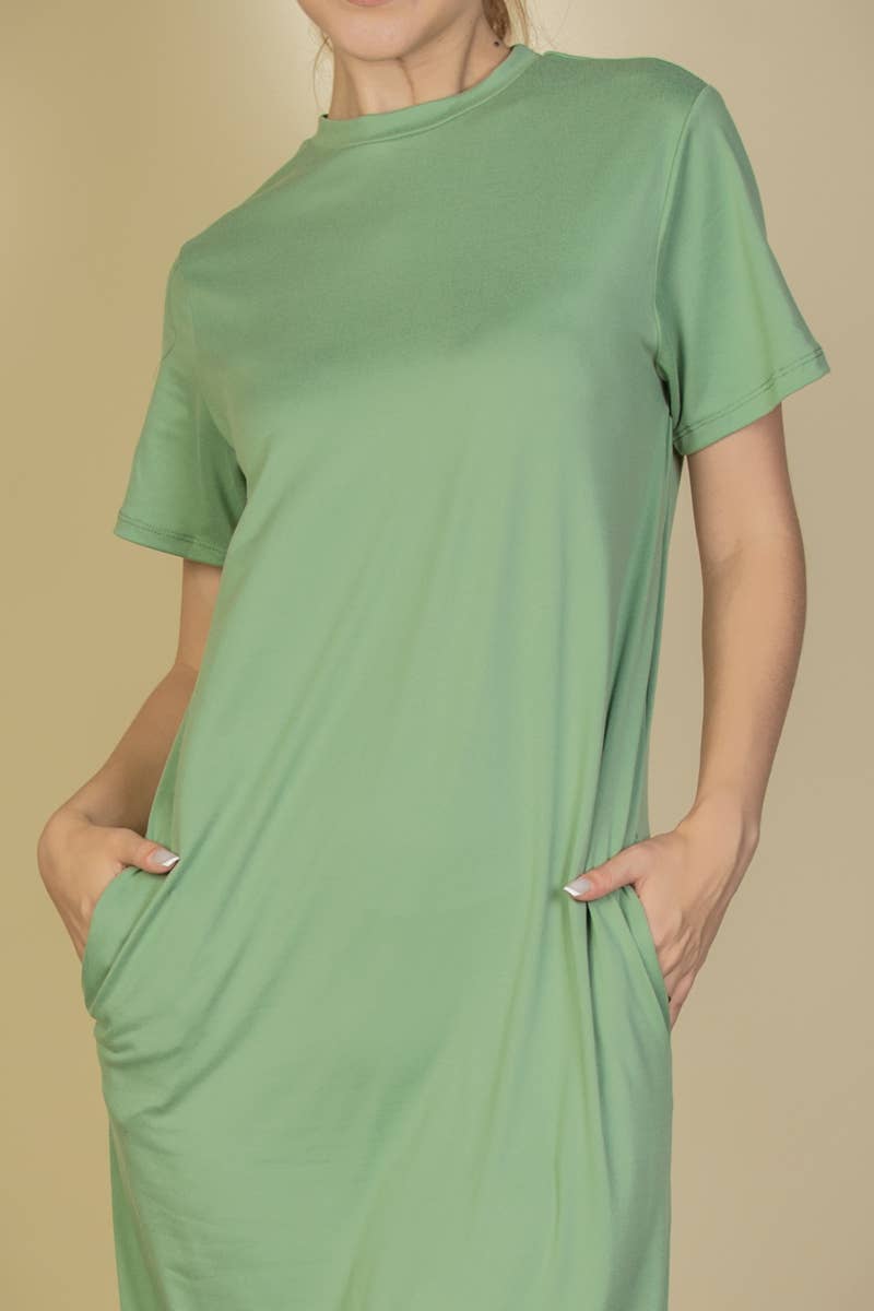 Side Pocket Tee Dress: Mango