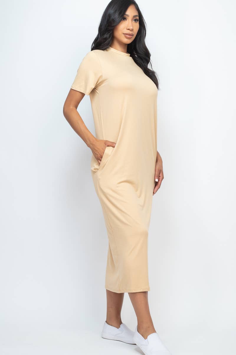 Side Pocket Tee Dress: Mango