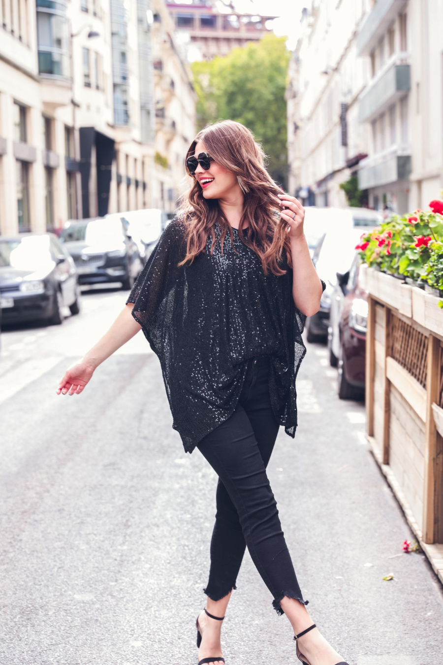 Celebrity Status Sequin Top: Hot Pink / Medium