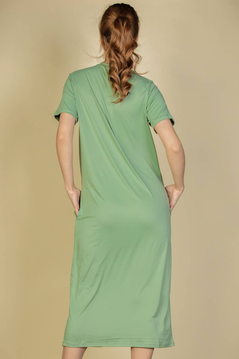 Side Pocket Tee Dress: Mango
