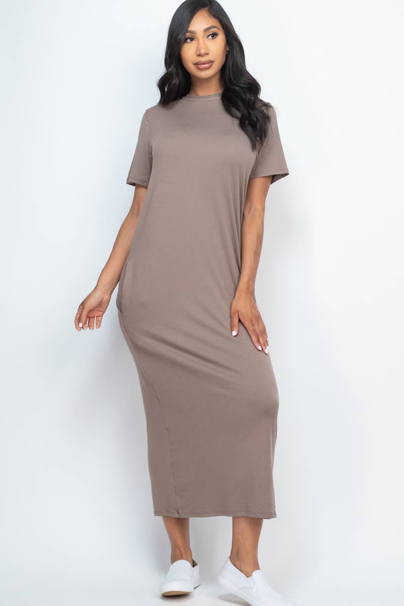 Side Pocket Tee Dress: Mango