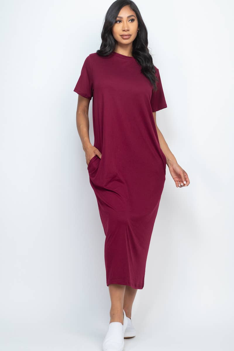 Side Pocket Tee Dress: Mango