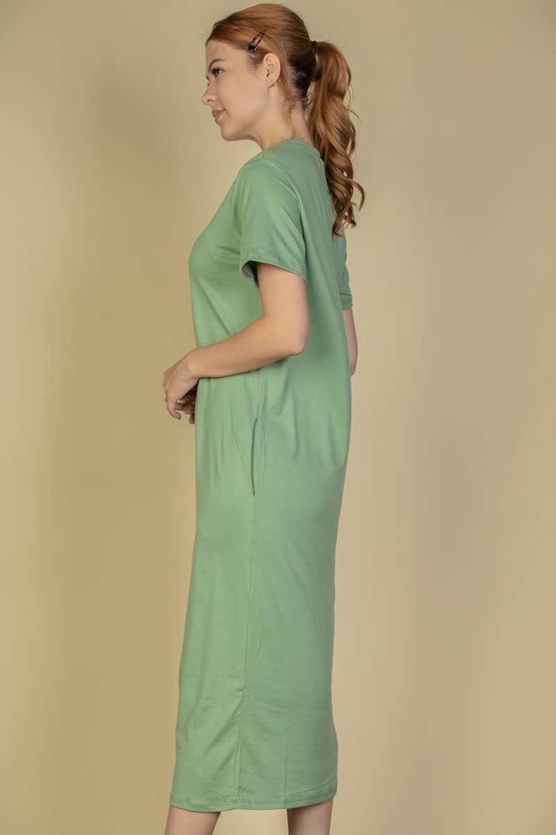 Side Pocket Tee Dress: Mango