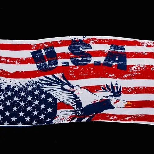 Vintage Wash American Flag Oblong Scarves
