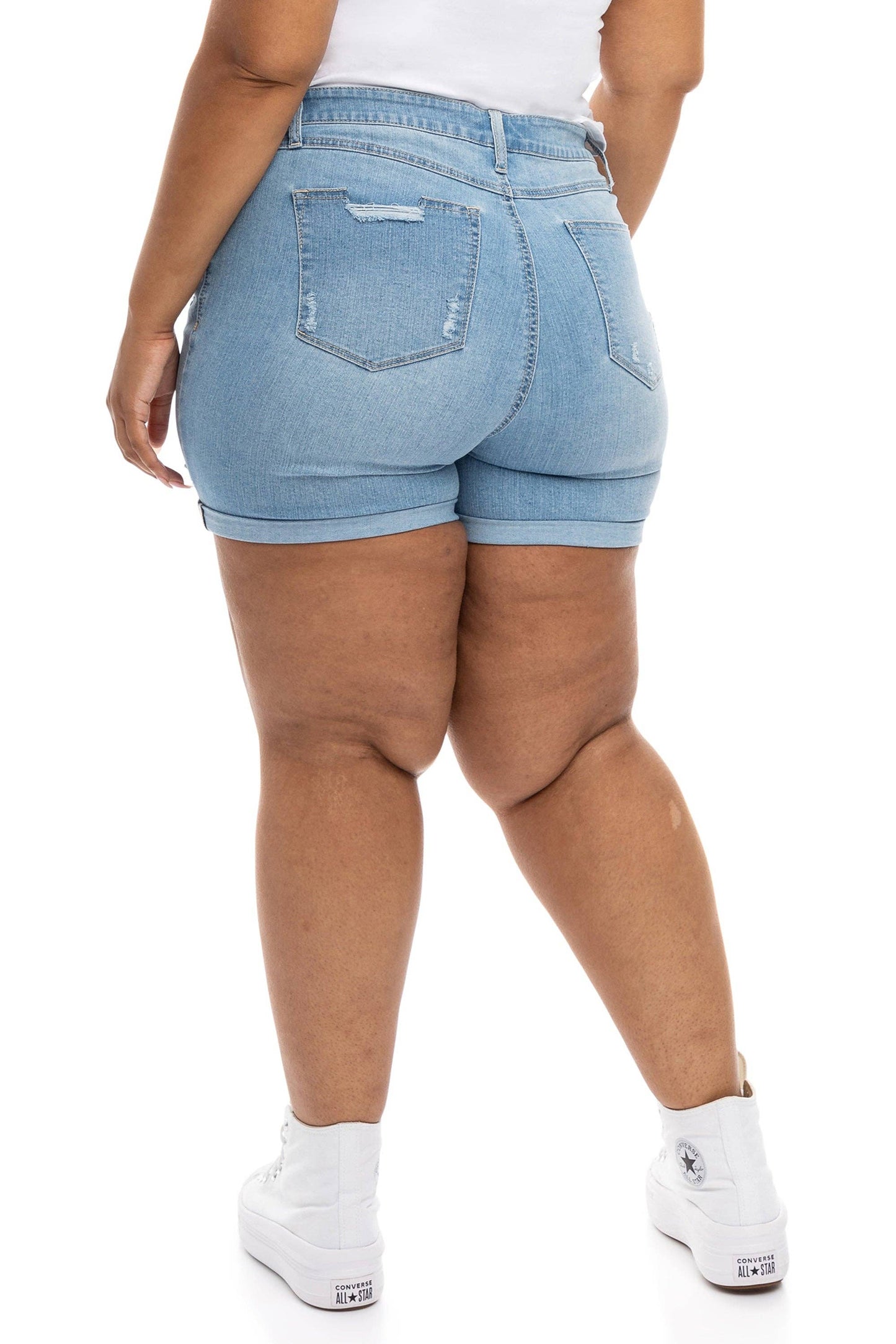 PLUS SIZE 5'' JEAN SHORT in Maya: