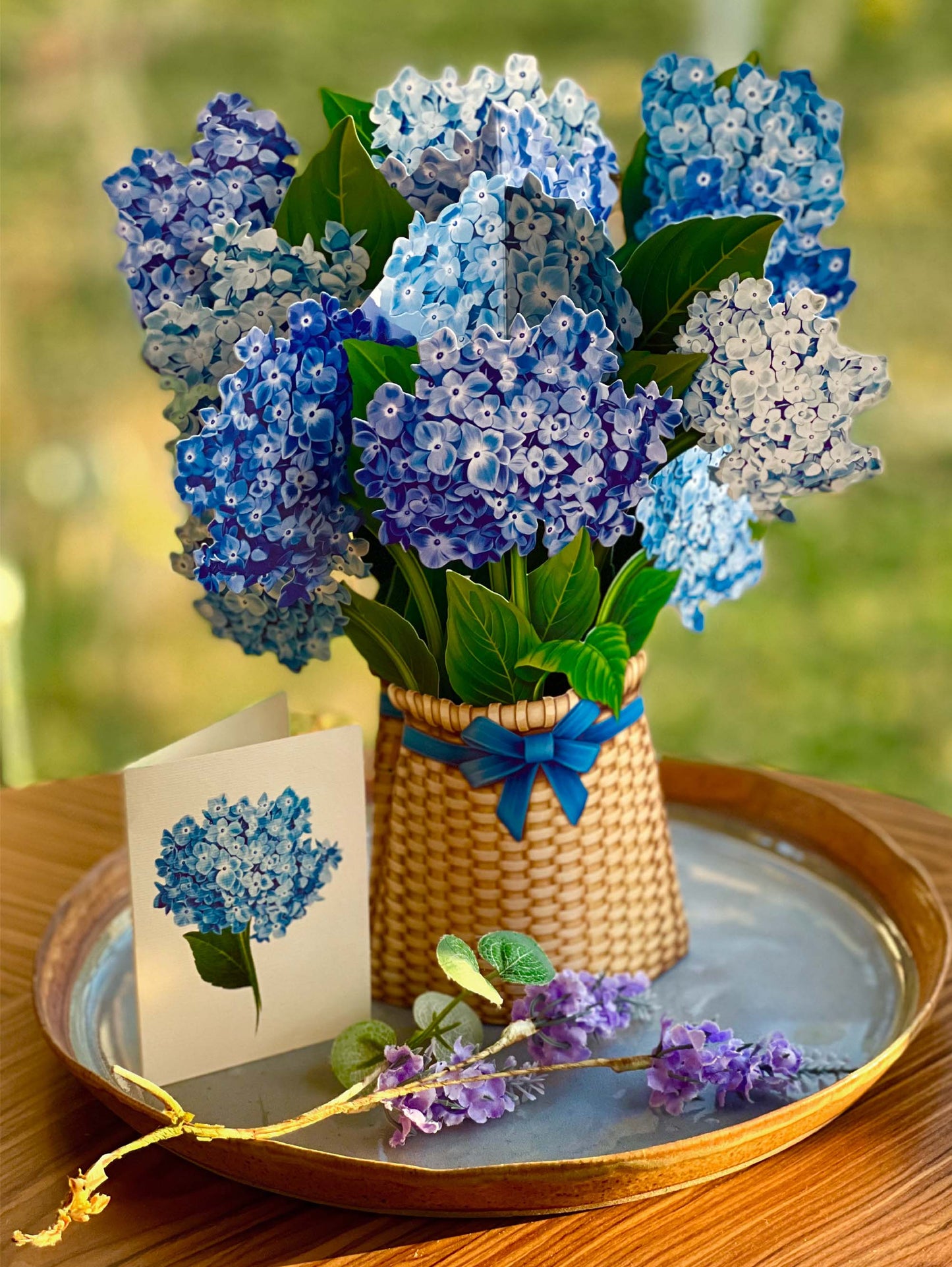 Nantucket Hydrangeas (8 Pop-up Greeting Cards)