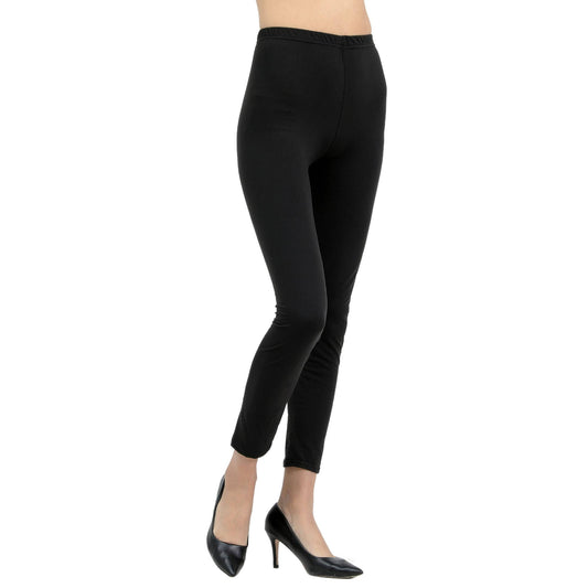 Women Ultra Soft & Stretchy Leggings Solid Black