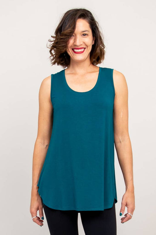 Jazz Tank, Teal, Bamboo: