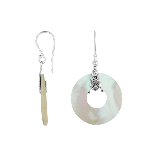 Sterling Silver Earring with Mother of Pearl