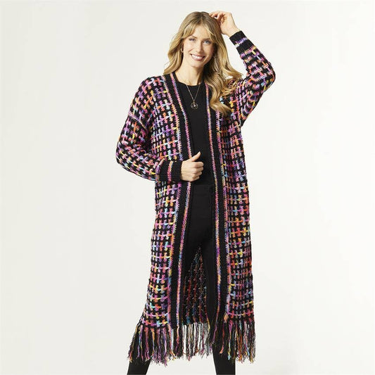 Rhiana Long Cardigan with Lurex