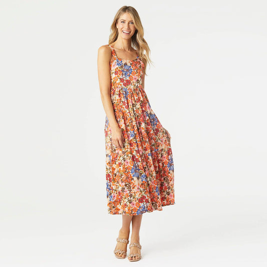 Wendy Tiered Floral Print Maxi Dress