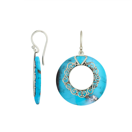 Sterling Silver Earring with Turquoise