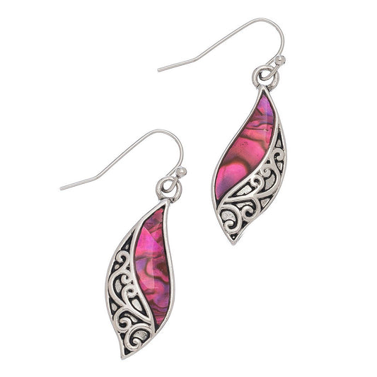 Pink Curve Earrings