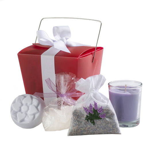 Valentine Red Lavender Take Out Box