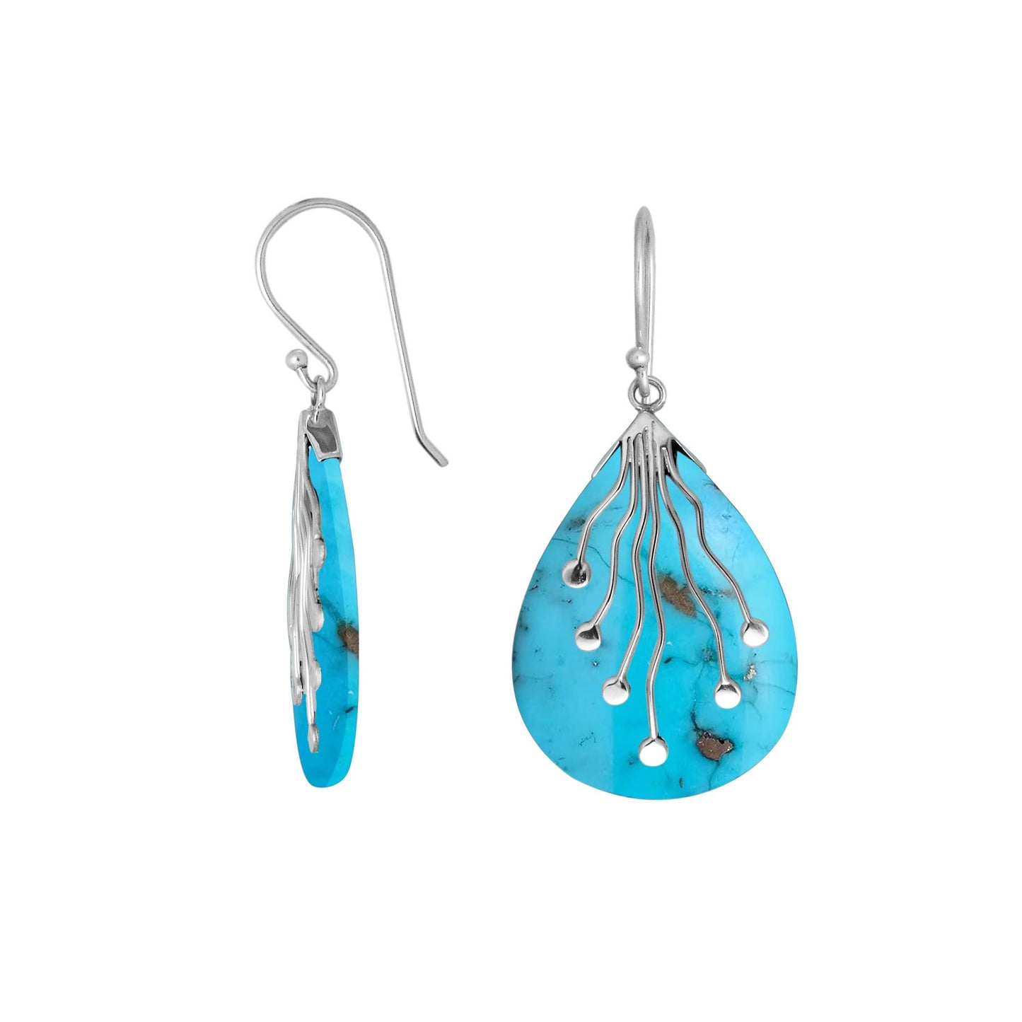 Sterling Silver Earring With Turquoise
