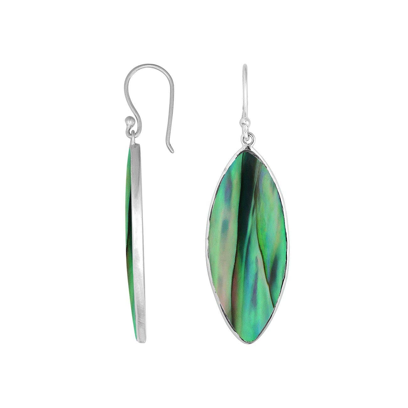 Sterling Silver Earring With Abalone Shell
