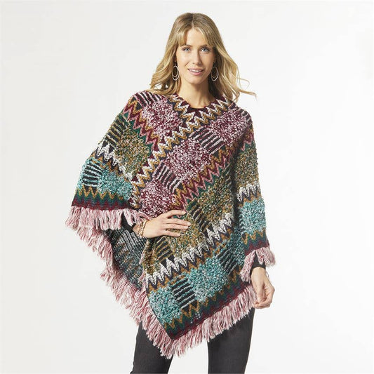 Marceline Chunky Knit Poncho