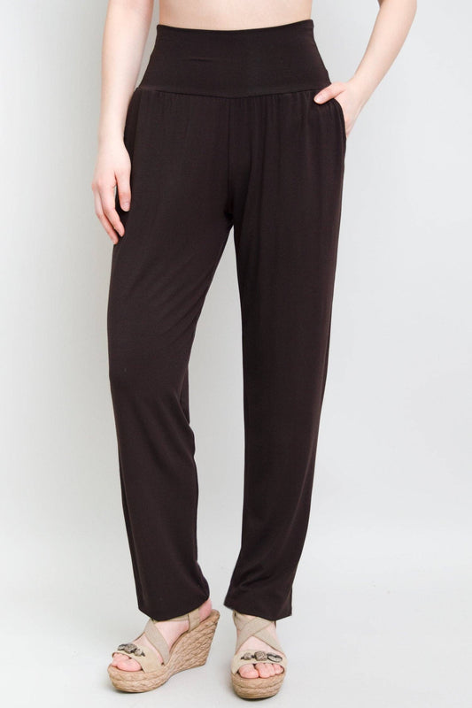 Clair Pant, Coffee, Bamboo: 3X