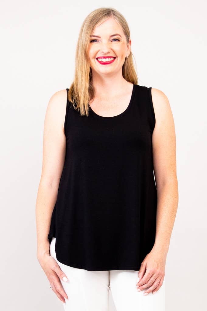 Jazz Tank, Black, Bamboo: 1X